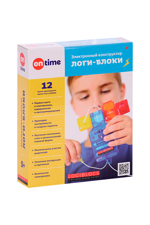 Конструктор ON TIME электронный Логи-блоки развивающая игрушка 4M INDUSTRIAL DEVELOPMENT LIMITED