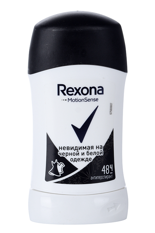 Антиперспирант-карандаш REXONA невидимая на черной/белой одежде 48 ч, 40 мл Юнивелер Русь ООО