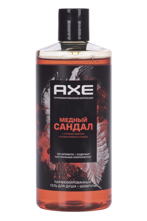 Гель д/душа и шампунь AXE Медный сандал мужской, 400 мл Юнилевер Русь ООО