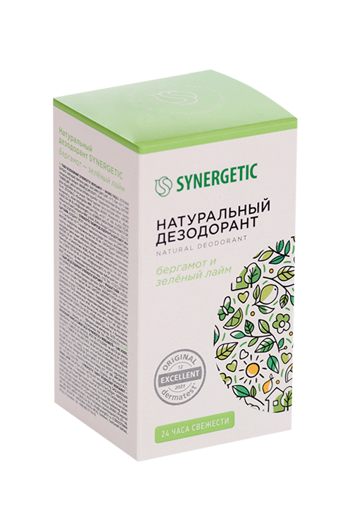 Дезодорант SYNERGETIC бергамот-зеленый лайм натурал, 50 мл Синергетик ООО