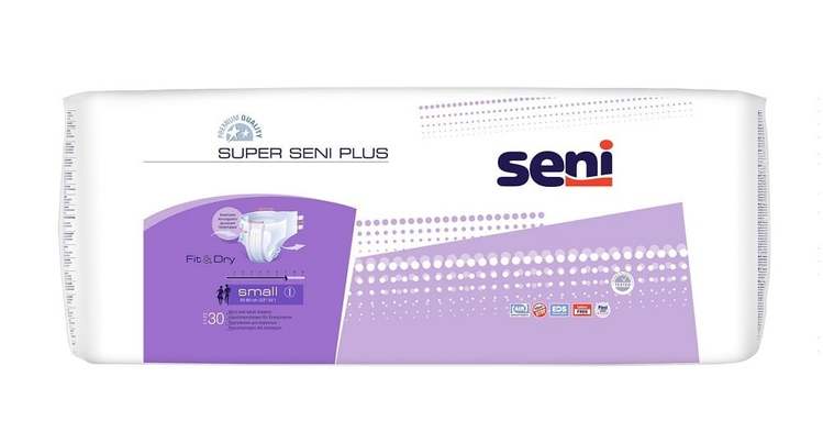 Подгузники д/взрослых Seni SUPER PLUS Small, 30 шт ТЗМО С.А. АО