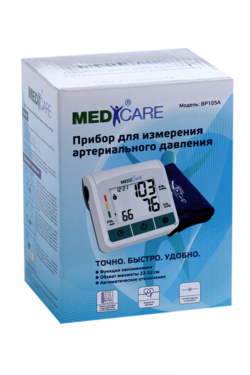 Тонометр автомат Медикеа BP105A+адаптер Л-ТАК МЕДИКЕА ПТЕ. ЛТД.