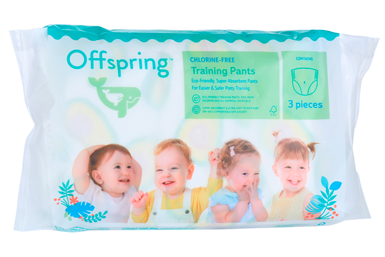 Трусики-подгузники Offspring Тревел пак XL (12-20 кг), 3 шт, три расцветки Фуджиян Блю Грейт Санитари Артиклс Ко Лтд