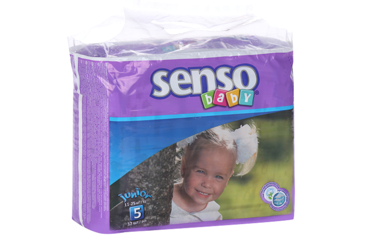 Подгузники Senso baby Junior крем-бальз (11-25кг), 32 шт БелЭмса ООО