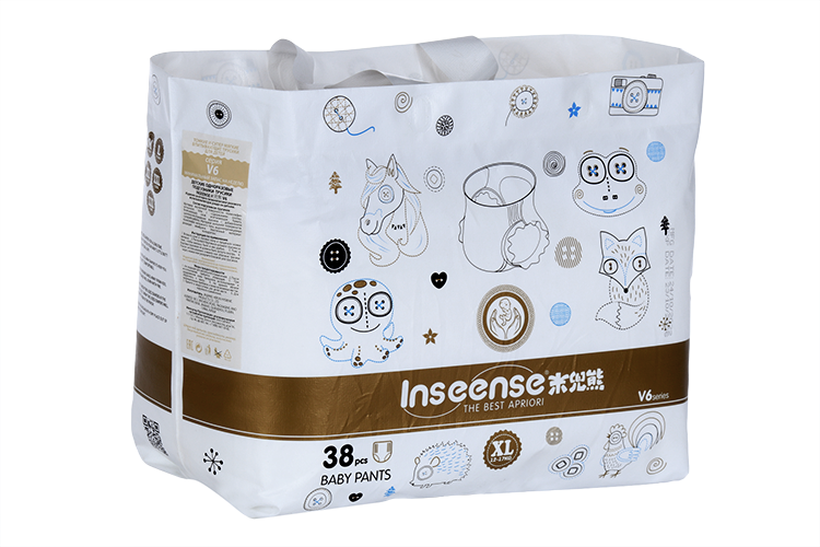 Трусики-подгузники Inseense V6 XL (12-17 кг), 38 шт, золот Жинжианг Херун Хайджиеник Продактс Ко Лтд
