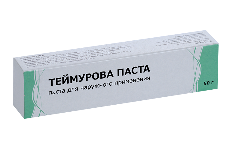 Теймурова, 50 г, паста Тульская фармацевтическая фабрика ООО