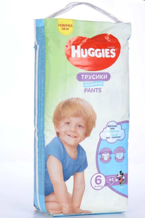Трусики-подгузники HUGGIES Мега 6 для мальчиков 44 шт (15-25кг) Кимберли Кларк