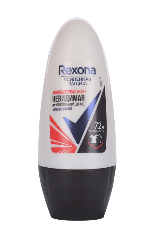 Антиперспирант-шарик REXONA Антибактериальная Неведимая на ч/б одежде, 50 мл Юнилевер Русь ООО