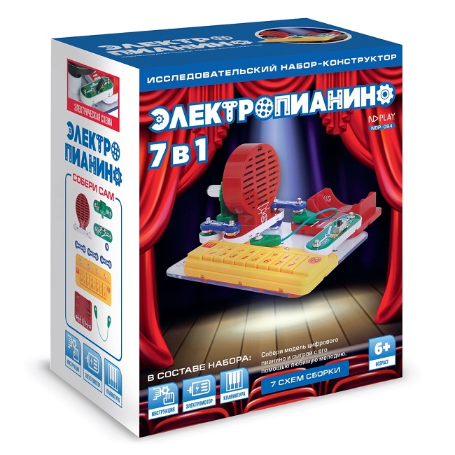Электронный конструктор ND Play электропианино 7 в 1 Арстар Электроникс Ко Лтд
