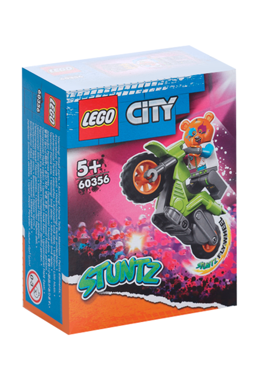 Конструктор LEGO CITY трюковый мотоцикл с медведем Лего Система А/С