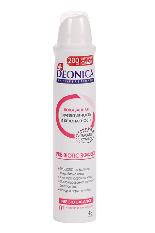 Антиперспирант Deonica Pre-Biotic эффект спрей, 200 мл Арнест АО