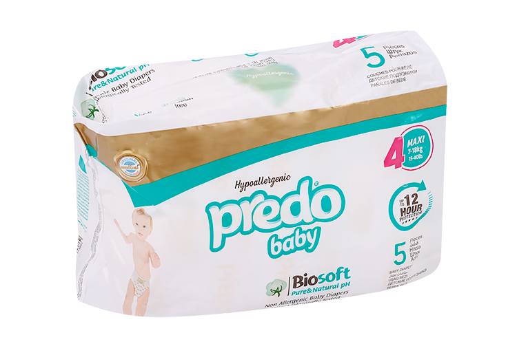 Подгузники PREDO Baby №4 (7-18кг), 5 шт Predo Saglik Urunleri San