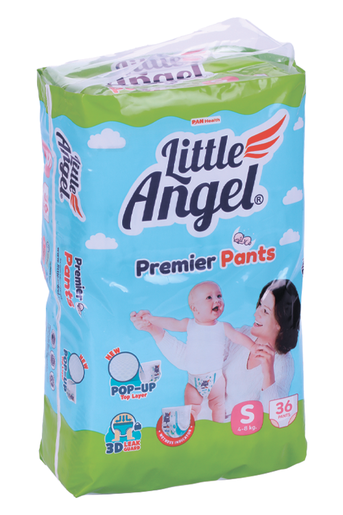 Подгузники-трусики Little Angel Premier S (4-8 кг), 36 шт PAN Healthcare Private limited