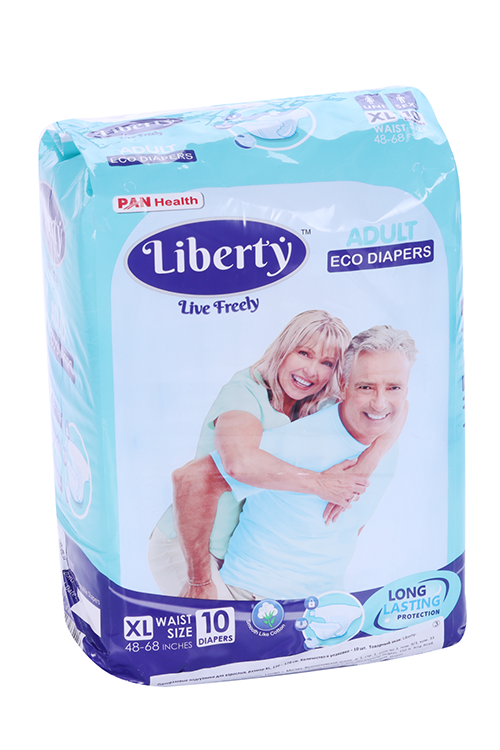 Подгузники Liberty Eco д/взрослых XL (120-170 см), 10 шт PAN Healthcare Private limited