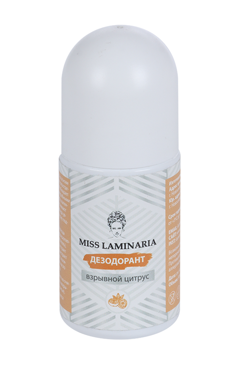 Дезодорант Miss Laminaria Взрывной цитрус шарик, 50 мл Ламинария Шоп ООО