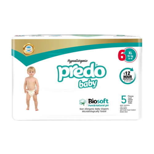 Подгузники PREDO Baby №6 (15+кг), 5 шт Predo Saglik Urunleri San