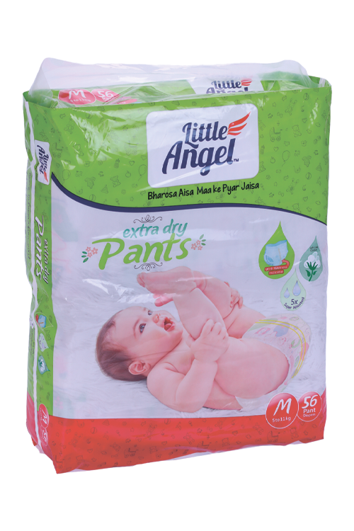 Подгузники-трусики Little Angel Extra Dry M (5-11кг), 56 шт PAN Healthcare Private limited