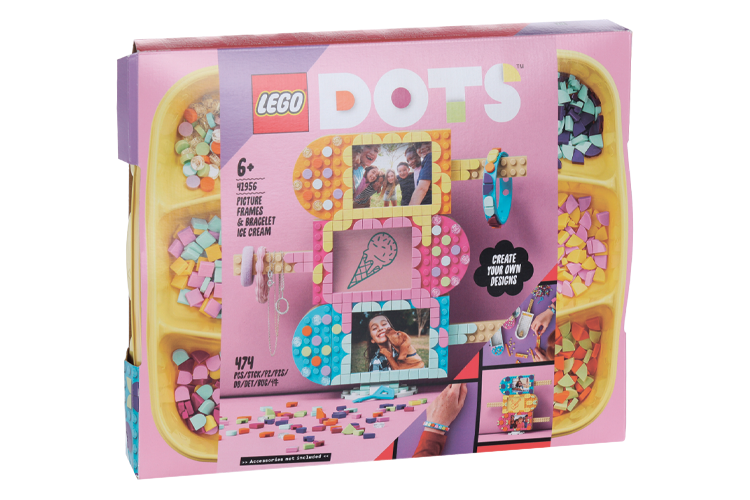 Конструктор LEGO DOTs браслет и бирка д/сумки карамельная киса Лего Груп