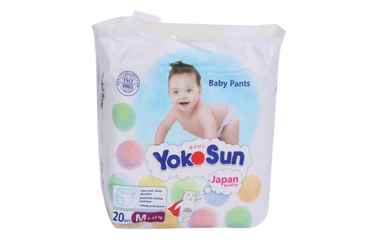 Подгузники-трусики YokoSun M (6-10кг), 20 шт FUJIAN PROVINCE JINJIANG CITY FOREIIGN TRADE CO.,LTD