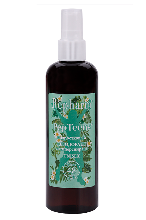 Дезодорант-антиперспирант Repharm PepTeens подростковый унисекс, 150 мл Рефарм Институт фармацевтических реактивов ООО