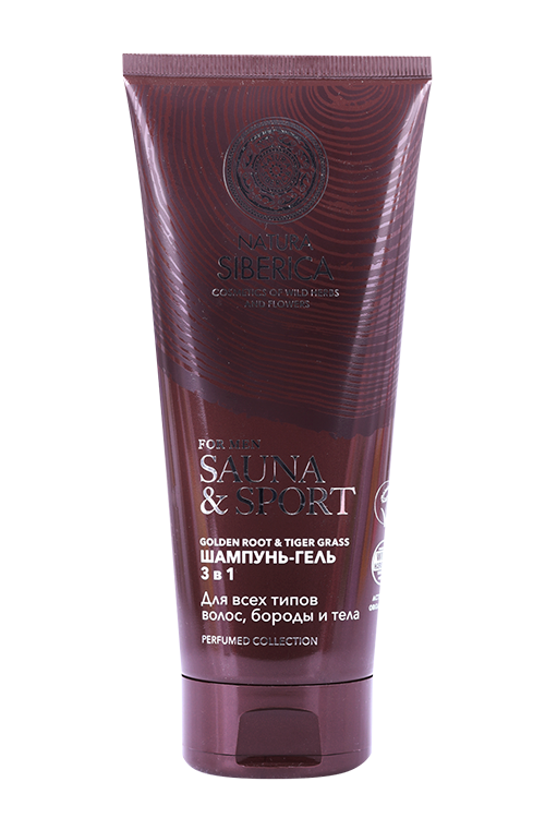Шампунь-гель д/душа Natura Siberica Sauna&Sport for Men 3в1 парфюмированный, 200 мл Натура Сиберика ООО