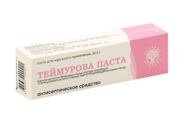 Теймурова, 30 г, паста для наружного применения Зеленая Дубрава ЗАО