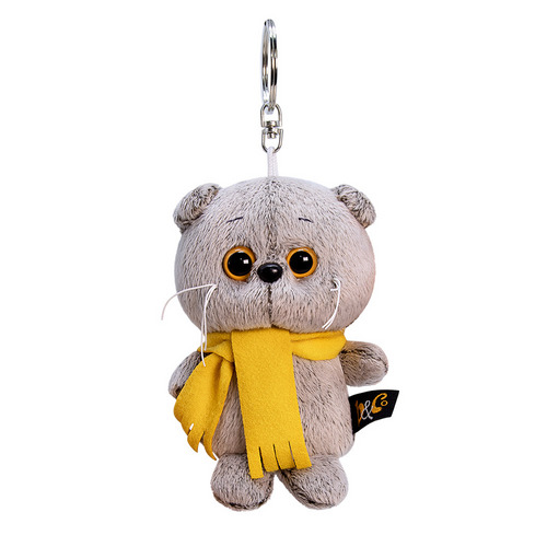 Брелок Budi Basa Кот Басик в шарфике 12 см МПП ООО/Shandong Hugthing Plush Toy In