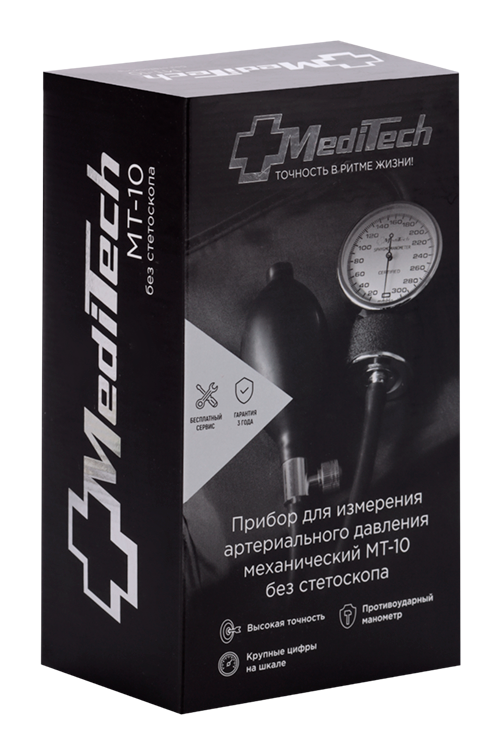 Тонометр MediTech МТ-10-0 б/стетоскопа механический Медикал Текнолоджи Продактс Инк