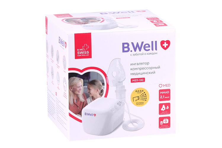 Ингалятор B.Well MED-130 медицинский компрессорный B.Well Swiss AG.,