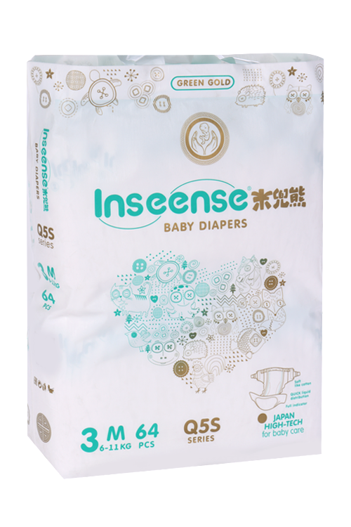 Подгузники Inseense Q5S M (6-11кг), 64 шт Жинжианг Херун Хайджиеник Продактс Ко Лтд