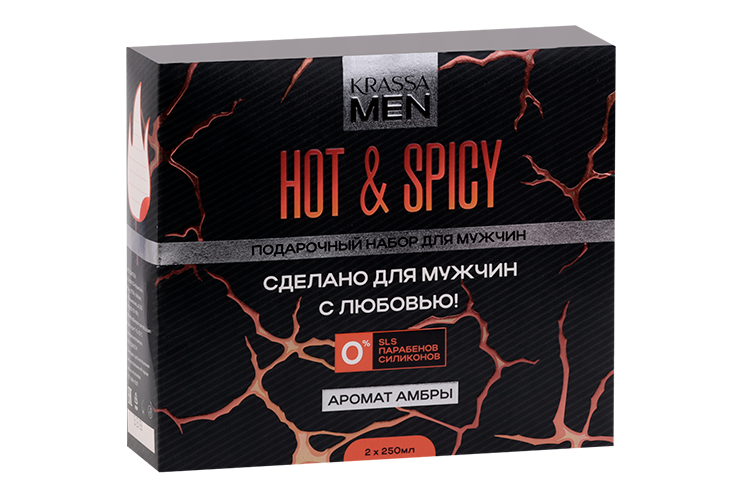 Набор Krassa MEN Hot & Spicy шампунь-кондиционер 2в1+гель д/душа КРАССА-Косметикс ООО