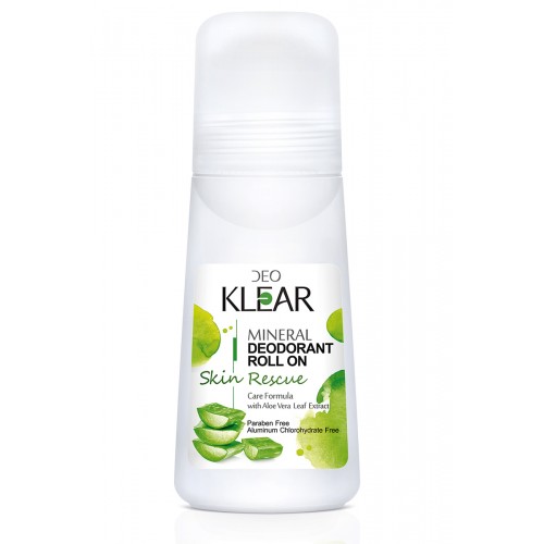 Минеральный роликовый дезодорант DeoKlear Skin Rescue с экстрактом Алоэ Вера, 65 мл Rein and Fresh Co LTD