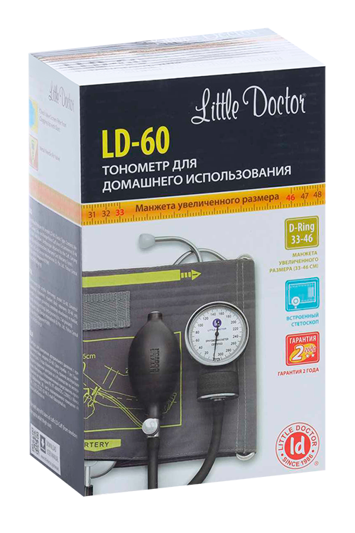 Тонометр мех Эл Ди-60 Литтл Доктор Интернейшнл/Little Doctor Electronic (Nantong) Co Ltd