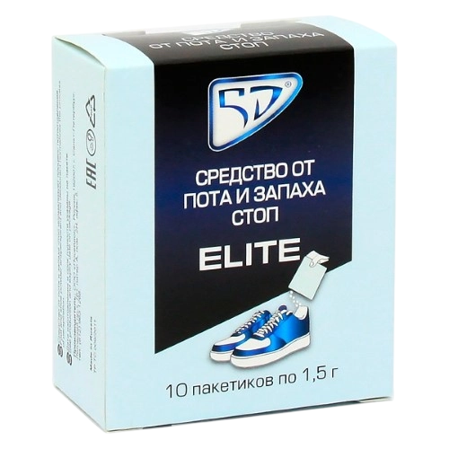 Средство 5D Elite от пота и запаха стоп, 1,5 г, 10 шт Посейдон ООО