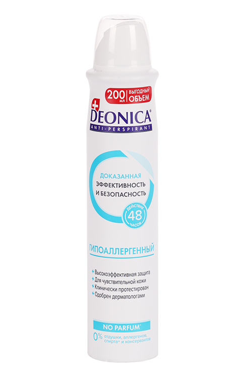 Антиперспирант Deonica Гипоаллергенный спрей, 200 мл Арнест АО