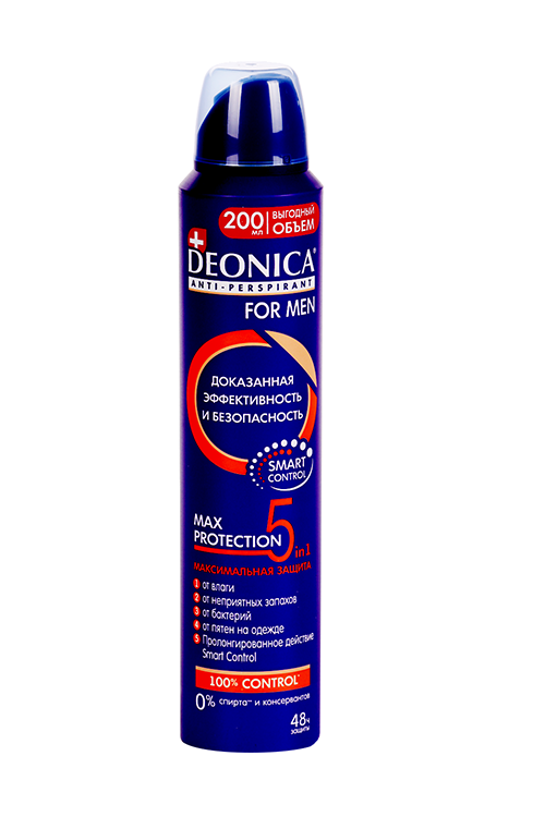Антиперспирант Deonica for men 5Protection спрей, 200 мл Арнест АО