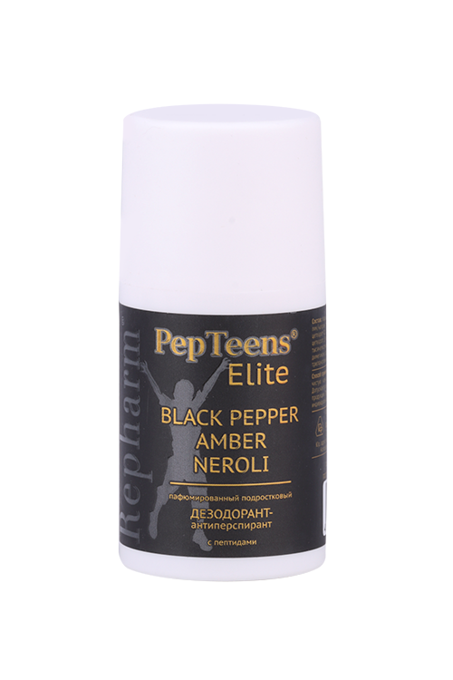 Дезодорант-антиперспирант Repharm PepTeens Black Pepper Amber Neroli, 100 г Рефарм Институт фармацевтических реактивов ООО