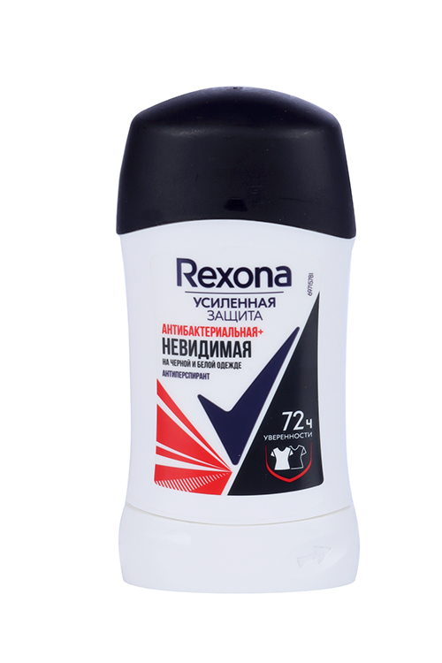 Антиперспирант-карандаш REXONA антибакт/невидим черн/бел одежда72 ч, 40 мл Юнилевер Русь ООО/Арнест ЮниРусь ООО