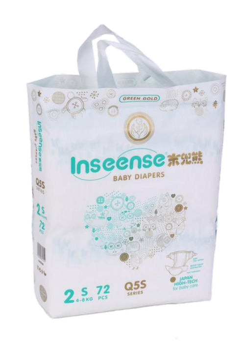 Подгузники Inseense Q5S S (4-8 кг), 72 шт Жинжианг Херун Хайджиеник Продактс Ко Лтд