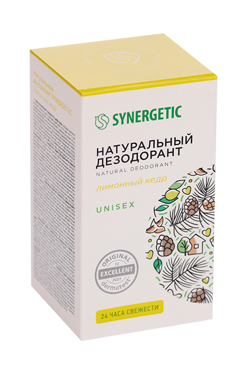 Дезодорант SYNERGETIC натуральный лимонный кедр, 50 мл Синергетик