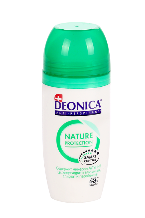 Антиперспирант Deonica Nature Protection, 50 мл, ролик Арнест АО/Аэрозоль Новомосковск ООО