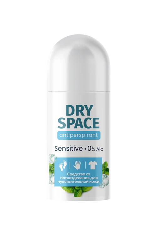 Антиперспирант Dry Space Sensitive Roll-on от потоотделения д/чувств кожи, 50 мл Миофарм ООО