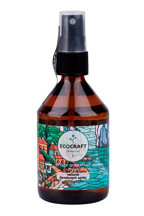 Дезодорант Ecocraft Натуральный Белый грейпфрут/фрезия д/тела, 100 мл Артис НПЦ ООО