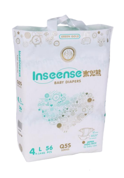 Подгузники Inseense Q5S L (9-14кг), 56 шт Жинжианг Херун Хайджиеник Продактс Ко Лтд