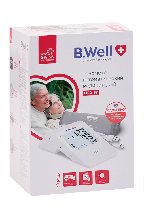 Тонометр B.Well med-53 с USB д/измер артер даления/частоты пульса B.Well Swiss AG.,