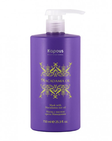 Kapous Professional Macadamia Oil Маска для волос, с маслом ореха макадамии, 750 мл Pettenon Cosmetics Spa