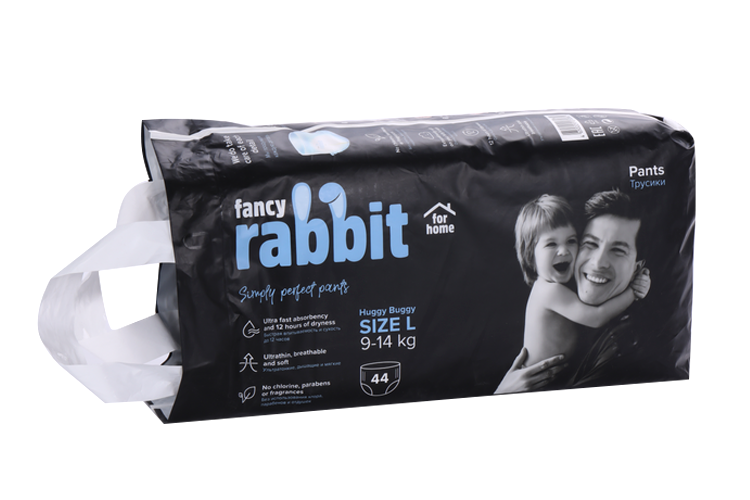 Трусики Fancy Rabbit for home L (9-14кг), 44 шт Блэк Рэббит ЛЛС/ЦЮАНЬЧЖОУЧЖЭНДА ДЭЙЛИ ЮЗ КОММОДИТИ КО ЛТД