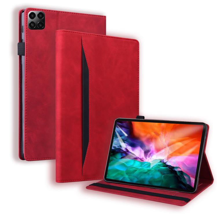 For Honor Pad X9b Max / X9 Max Splicing Shockproof Leather Tablet Case(Red) SUNSKY