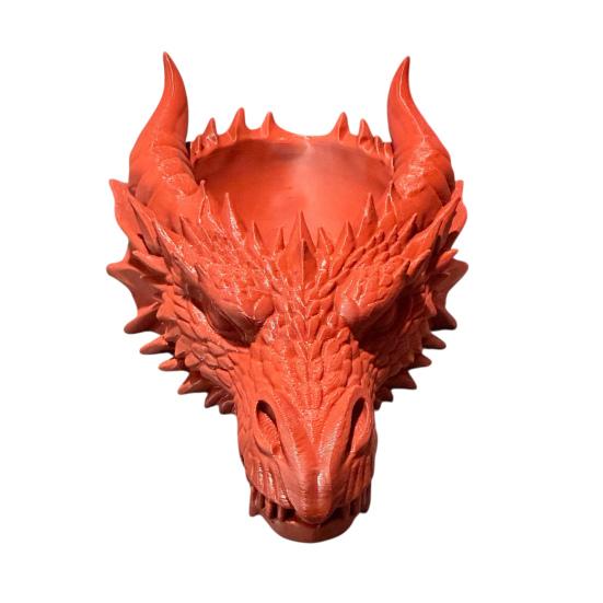 Подставка для ключей  Голова дракона  3D-печать, пепельница-дракон, фэнтезийный лоток для хранения, органайзер для прихожей, рабочего стола для ключей, монет, украшений red Global Garb
