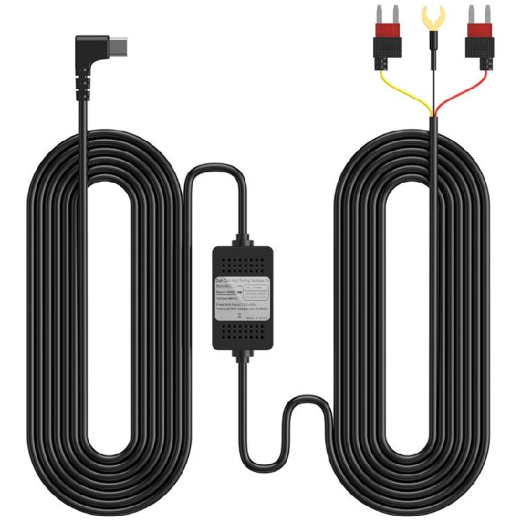 Комплект питания для автомобильного видеорегистратора USB C с жестким подключением и поддержкой непрерывного наблюдения, подходит для круглосуточного мониторинга 1 black Yesterday